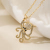 Wholesale Pendant Necklace Copper 18K Goldplated Geometric Octopus Design Simple Style For Women