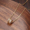 Wholesale Pendant Necklace Copper Mixed Gem Inlaid Zircon Hollowout Flower Wave Leaf Ochain For Women