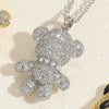 Wholesale Pendant Necklace Copper Mixed Gem Inlay Animal Zodiac Micro Inlay Ochain For Women
