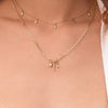 Wholesale Pendant Necklace Copper Mixed Gemstone Inlay Geometric Vintage Electroplating For Women