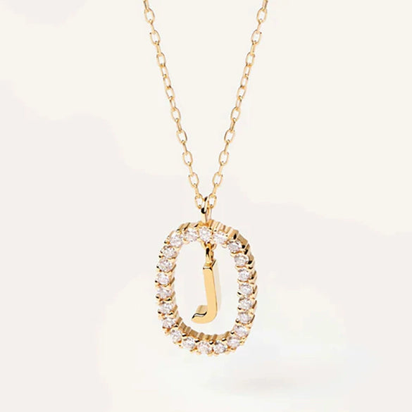Wholesale Pendant Necklace Copper With Letters Numbers Text Pattern And Diamond Design For Women