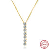 Wholesale Pendant Necklace Fashion Geometric 925 Silver Electroplated Zircon Jewelry