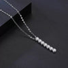Wholesale Pendant Necklace Fashion Geometric 925 Silver Electroplated Zircon Jewelry