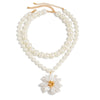Wholesale Pendant Necklace Imitation Pearl Flower Handmade