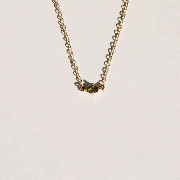 Wholesale Pendant Necklace Organic Glass Marquise Zircon Copper Ochain Electroplating Geometric Fashion Unisex