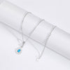 Wholesale Pendant Necklace S925 Sterling Silver Dropshaped Inlaid Zircon Minimalist Natural Style