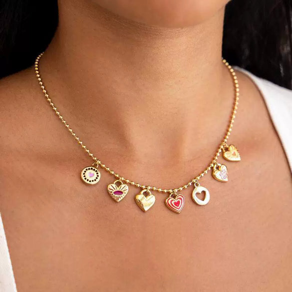 Wholesale Pendant Necklace Stainless Steel Geometric Furnace Vacuum Electroplated 18K Gold