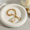 Wholesale Pendant Necklace Stainless Steel Geometric Shaped Pearl Cross 18K Gold Plated Electroplating For Women