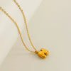 Wholesale Pendant Necklace Stainless Steel Gold Electroplated Mini Bubble Letter Style