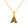 Wholesale Pendant Necklace Stainless Steel Gold Plated Letter Pattern For Unisex