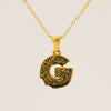Wholesale Pendant Necklace Stainless Steel Gold Plated Letter Pattern For Unisex