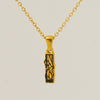 Wholesale Pendant Necklace Stainless Steel Gold Plated Letter Pattern For Unisex