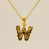 Wholesale Pendant Necklace Stainless Steel Gold Plated Letter Pattern For Unisex