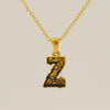 Wholesale Pendant Necklace Stainless Steel Gold Plated Letter Pattern For Unisex