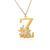 Wholesale Pendant Necklace Stainless Steel Gold Plated Letter Style Electroplated