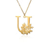 Wholesale Pendant Necklace Stainless Steel Gold Plated Letter Style Electroplated