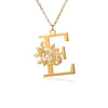 Wholesale Pendant Necklace Stainless Steel Gold Plated Letter Style Electroplated