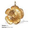 Wholesale Pendant Necklace 316L Stainless Steel 18K Gold Plated Electroplating Exaggerated Fashion Style