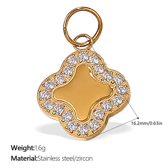 Wholesale Pendant Necklace 316L Stainless Steel 18K Gold Plated Electroplating Exaggerated Fashion Style
