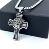 Wholesale Pendant Necklace Stainless Steel Retro Cross Geometric Polishing Men's