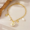 Wholesale Pendant Necklace Stainless Steel Starfish Shell Conch Animal Zodiac Style Electroplating