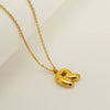 Wholesale Pendant Necklace Stainless Steel Titanium Steel Cross Chain With Letter Pattern Polishing Style For Unisex