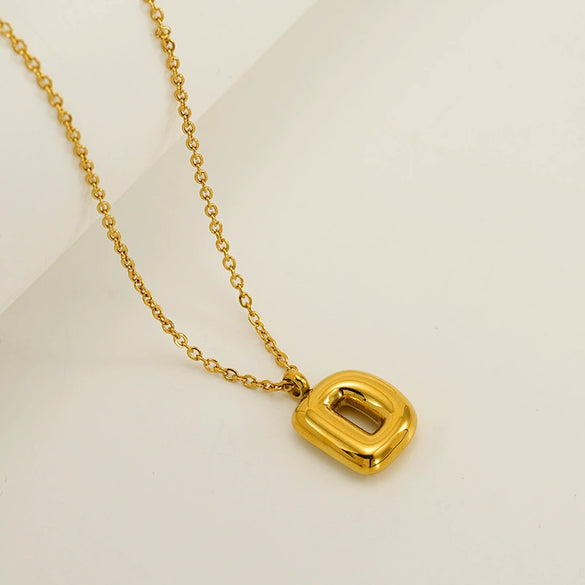 Wholesale Pendant Necklace Stainless Steel Titanium Steel Cross Chain With Letter Pattern Polishing Style For Unisex