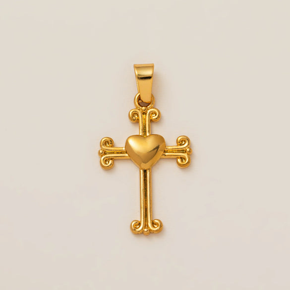 Wholesale Pendant Necklace Stainless Steel Titanium Steel Cross Starfish Electroplating Ocean Element Beach Style Unisex Twelve Constellations