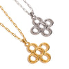 Wholesale Pendant Necklace Stainless Steel Titanium Steel Flower Circle Electroplated Jewelry