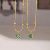 Wholesale Pendant Necklace Stainless Steel Titanium Steel Geometric 18K Gold Plated Light Luxury Style
