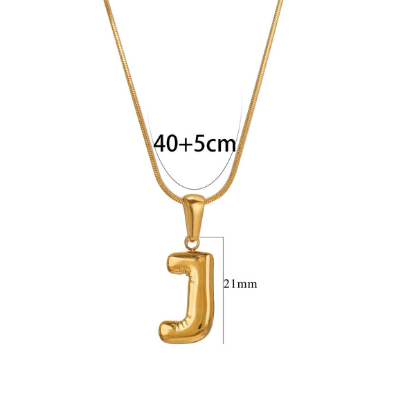 Wholesale Pendant Necklace Stainless Steel Titanium Steel Geometric Letter Pattern Polished