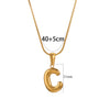 Wholesale Pendant Necklace Stainless Steel Titanium Steel Geometric Letter Pattern Polished