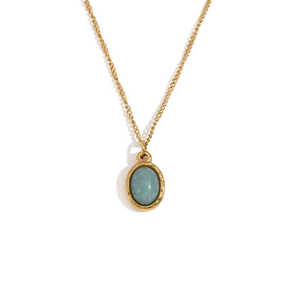 Wholesale Pendant Necklace Stainless Steel Titanium Steel Geometric Retro 18K Gold Plated