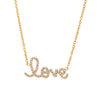Wholesale Pendant Necklace Stainless Steel Titanium Steel Rhinestone Love Letter Geometric Electroplating For Women