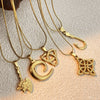 Wholesale Pendant Necklace Stainless Steel Titanium Steel U Shaped Retro Electroplated Versatile Jewelry Unisex