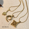 Wholesale Pendant Necklace Stainless Steel Titanium Steel U Shaped Retro Electroplated Versatile Jewelry Unisex