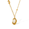 Wholesale Pendant Necklace 316L Stainless Steel Geometric Pattern Electroplated For Women