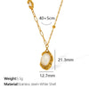 Wholesale Pendant Necklace 316L Stainless Steel Geometric Pattern Electroplated For Women