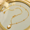 Wholesale Pendant Necklace 316L Stainless Steel Geometric Pattern Electroplated For Women