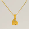 Wholesale Pendant Necklace Titanium Steel Stainless Steel With Letters Numbers Text Pattern 18K Gold Plated