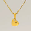 Wholesale Pendant Necklace Titanium Steel Stainless Steel With Letters Numbers Text Pattern 18K Gold Plated