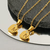Wholesale Pendant Necklace Titanium Steel Stainless Steel With Letters Numbers Text Pattern 18K Gold Plated