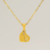 Wholesale Pendant Necklace Titanium Steel Stainless Steel With Letters Numbers Text Pattern 18K Gold Plated