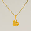 Wholesale Pendant Necklace Titanium Steel Stainless Steel With Letters Numbers Text Pattern 18K Gold Plated