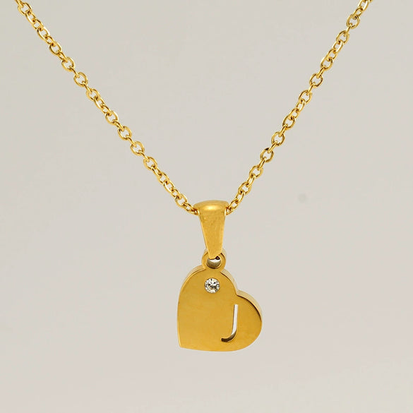 Wholesale Pendant Necklace Titanium Steel Stainless Steel With Letters Numbers Text Pattern 18K Gold Plated