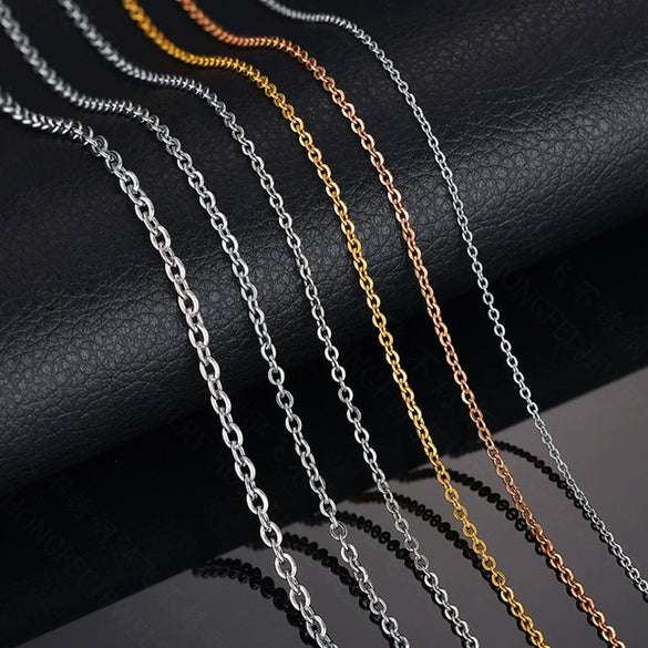 Wholesale Pendant Necklace With O Chain Stainless Steel Titanium Steel Geometric Electroplated