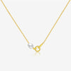 Wholesale Pendant Necklace Women's S925 Sterling Silver Pearl Geometric Electroplated Platinum 18K Gold Style