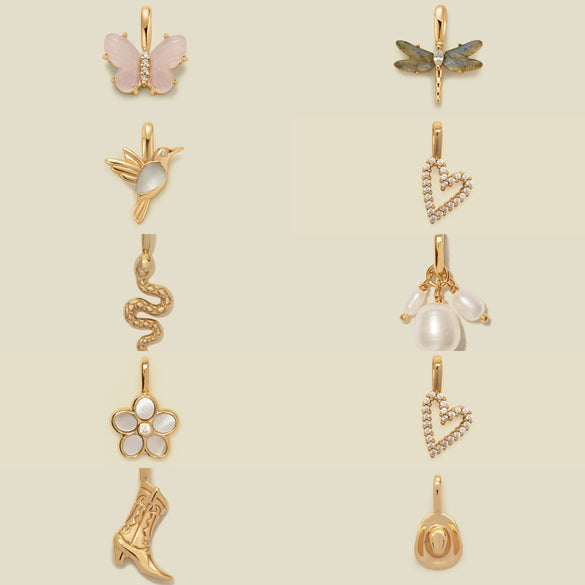 Wholesale Pendant Necklace Women's Vintage Copper Flower Cross Butterfly Love Pendant With O Chain Electroplating