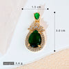 Wholesale Pendant Retro Geometric Style Copper Zircon Electroplated