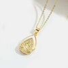 Wholesale Pendant Ring Copper Motherofpearl Inlaid Zircon Animal Shape Electroplating Design Unisex